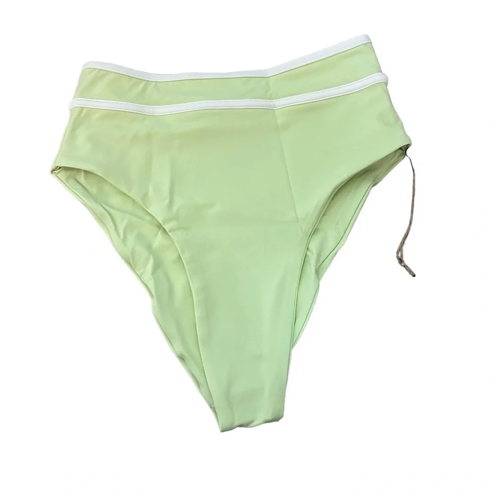 Revolve Stone Fox Swim Juniper High Waist Cheeky Bottom Butterfly Sz XS NWT